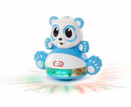 Интерактивная развивающая игрушка Панда-неваляшка со световыми эффектами 